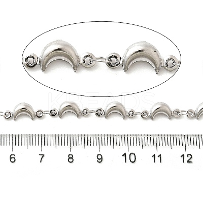 304 Stainless Steel Moon Link Chains CHS-C016-11P-1