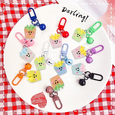 35Pcs 7 Colors Transparent Resin Pendants RESI-CJ0003-14-1