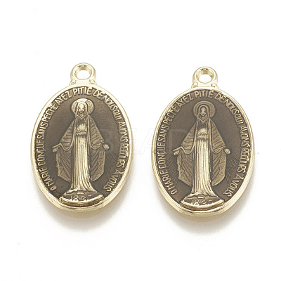 Brass Enamel Pendants KK-S345-180-1