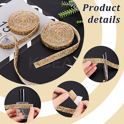 Self Adhesive Rhinestone Tape DIY-WH0386-33-1