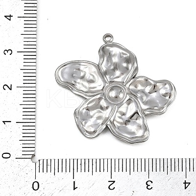 304 Stainless Steel Resin Pendants STAS-G363-08P-1