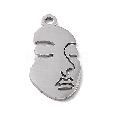 Tarnish Resistant 304 Stainless Steel Pendants STAS-F271-09B-P-1