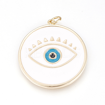 Brass Enamel Pendants LS-ZIRC-L078-069C-NR-1