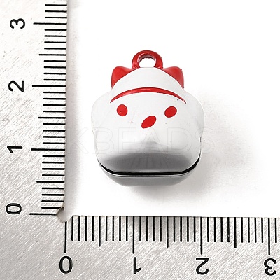 Spray Painted Alloy Bell Pendants FIND-U030-15B-01-1