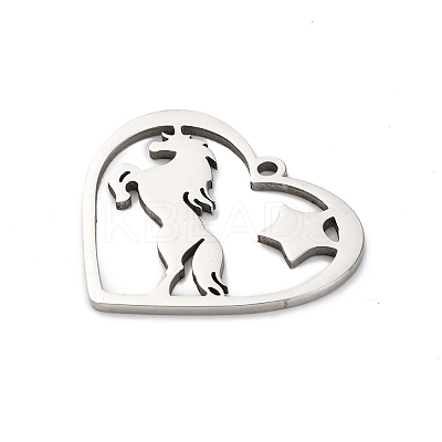 Anti-Tarnish 201 Stainless Steel Pendants LS-STAS-R002-11P-1