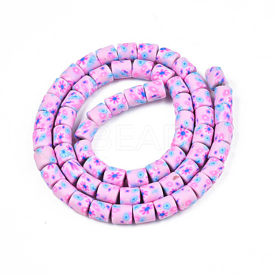 Handmade Polymer Clay Bead Strands CLAY-T020-10D-1