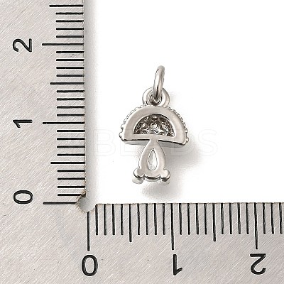 Brass Micro Pave Cubic Zirconia Charms KK-M295-21P-1