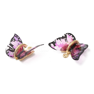 Transparent Resin Pendants PALLOY-K011-02G-06-1
