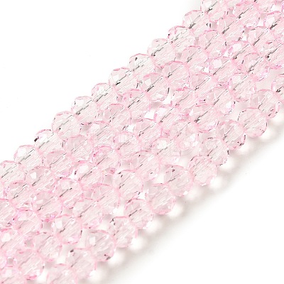 Transparent Baking Paint Glass Beads Strands DGLA-A034-T4mm-D04-1