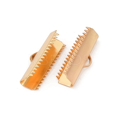 304 Stainless Steel Ribbon Crimp Ends STAS-E471-05N-G-1