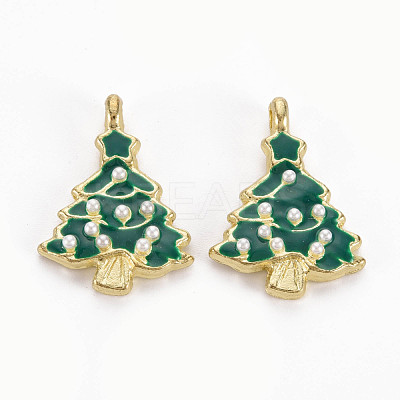 Rack Plating Alloy Enamel Pendants PALLOY-Q433-024-RS-1
