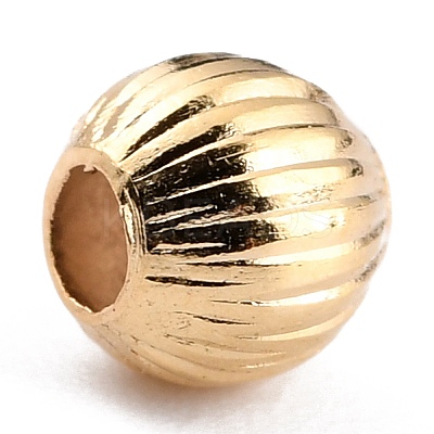 Long-Lasting Plated Brass Beads LS-KK-O133-001B-G-1