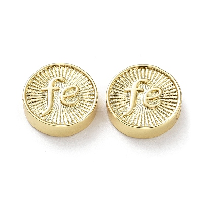 Rack Plating Eco-Friendly Brass Beads KK-Z036-02A-G-1