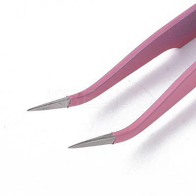 Spray Painted 201 Stainless Steel Beading Tweezers TOOL-S012-02-1
