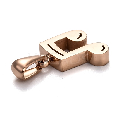 Ion Plating(IP) 304 Stainless Steel Pendants STAS-Z006-11RG-1
