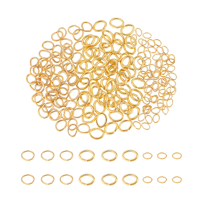 180Pcs 3 Styles 304 Stainless Steel Open Jump Rings STAS-UN0060-99-1
