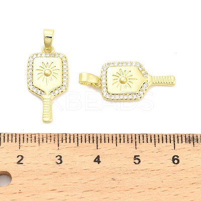 Brass Micro Pave Cubic Zirconia Pendants KK-H527-32G-1