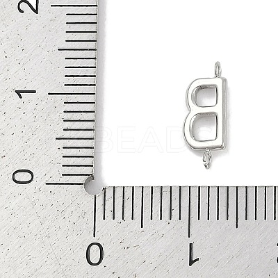 304 Stainless Steel Letter Connector Charms LS-STAS-M108-01P-02-1