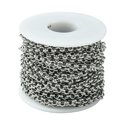 Tarnish Resistant 304 Stainless Steel Rolo Chains STAS-M032-42P-4.7mm-1