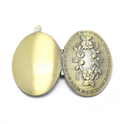 Brass Locket Pendants LS-KK-F717-16AB-NR-1