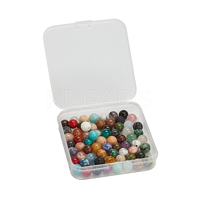 100Pcs Natural & Synthetic Gemstone Beads G-YW0001-11-1