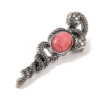 Synthetic Rhodonite Pendants G-A224-03AS-05-1
