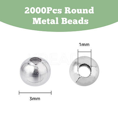 2000Pcs 304 Stainless Steel Hollow Round Seamed Beads STAS-DC0015-79-1