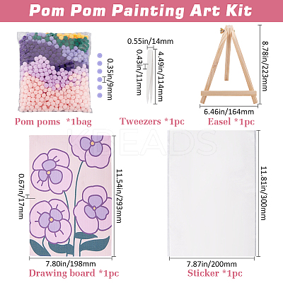 DIY Soft Balls Painting Kit for Children DIY-GF0010-13B-1