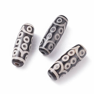 Tibetan Style 18-Eye dZi Beads TDZI-D008-17-1