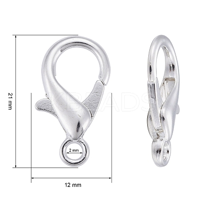 Zinc Alloy Lobster Claw Clasps E107-S-1