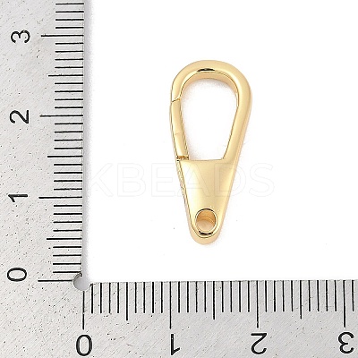 Brass Spring Gate Clasps KK-M311-24G-01-1