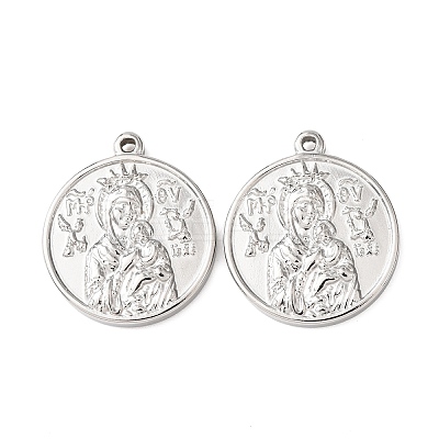 304 Stainless Steel Pendants STAS-G385-07P-1