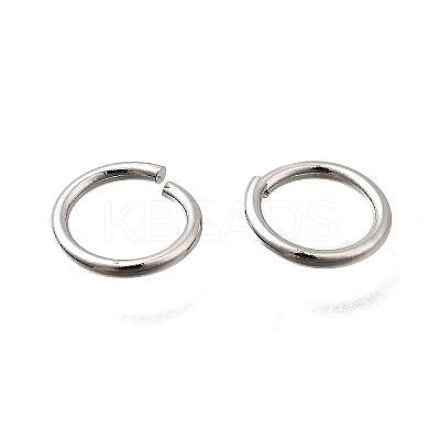 Brass Open Jump Rings KK-B147-03H-P-1