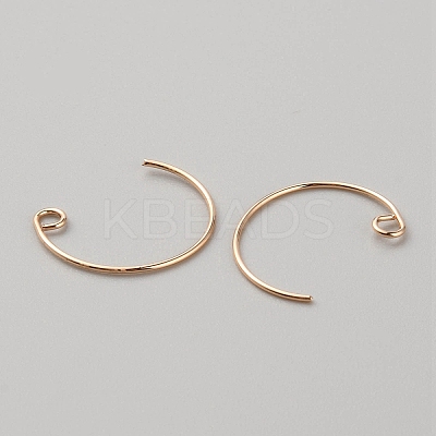 Brass Earring Hooks KK-WH0044-141C-G-1