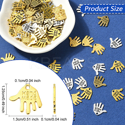 30Pcs Tibetan Style Alloy Charms FIND-YW0007-97AB-1