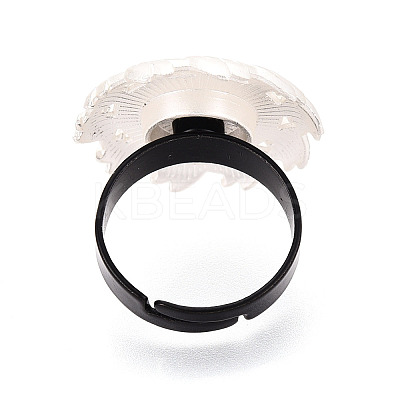 Adjustable Alloy & Iron Bezel Cup Ring Base with Rotatable Tray MAK-T012-01S-1