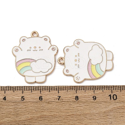 Alloy Enamel Pendants STAS-I354-02KCG-03-1