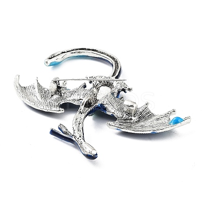 Dragon Alloy Rhinestone Brooches JEWB-K018-08AS-03-1