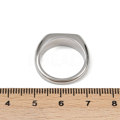 304 Stainless Steel Plain Band Finger Rings RJEW-P152-01P-1