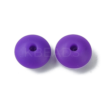 Rondelle Food Grade Eco-Friendly Silicone Focal Beads SIL-F003-07C-1