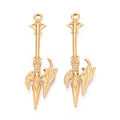 304 Stainless Steel Pendants STAS-N114-63G-1