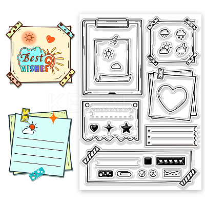 Flower PVC Stamps DIY-WH0582-0054-1