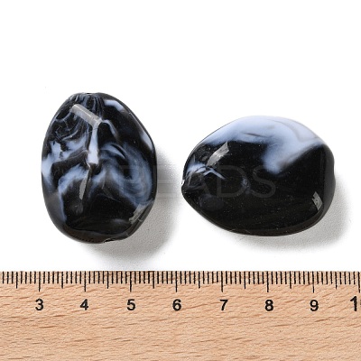 Opaque Acrylic Beads OACR-M015-08-1