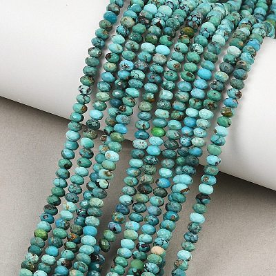 Natural HuBei Turquoise Beads Strands G-B175-A15-2x4mm-1