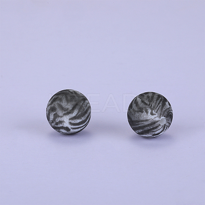 Printed Round Silicone Focal Beads SI-JX0056A-181-1