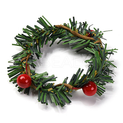Christmas Theme Iron Napkin Rings AJEW-G062-01E-1