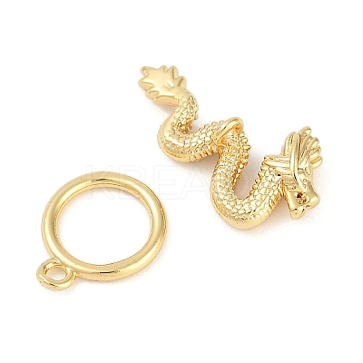 Brass Micro Pave Clear Cubic Zirconia Toggle Clasps KK-K391-06G-1