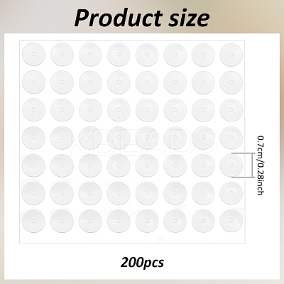200Pcs Large Silicone Mats for Epoxy Resin Jewelry Crafts AJEW-AN0007-37-1