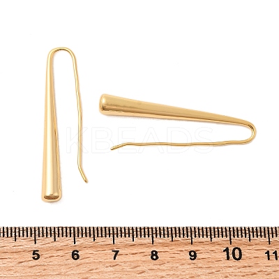 Brass Teardrop Dangle Earrings X-EJEW-C158-01G-1