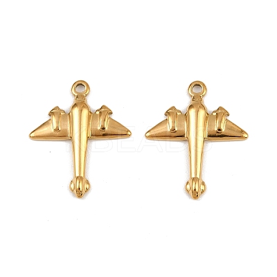 304 Stainless Steel Pendants STAS-G357-05G-01-1